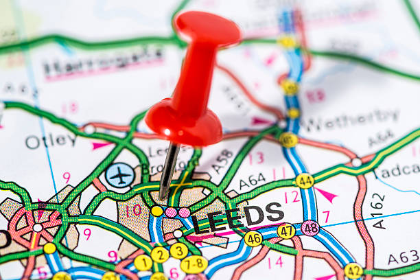 istock European cities on map series: Leeds 490374415