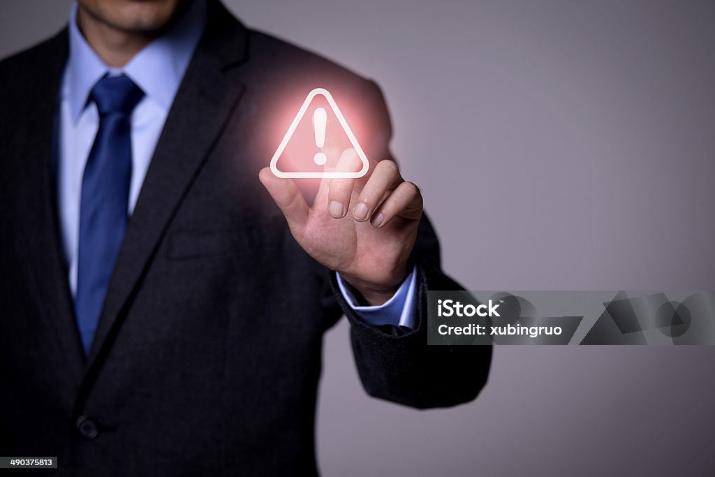 Business people and the future of technology Danger Stock Photo