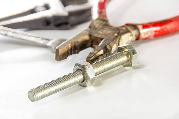 istock Screw and nut ,set of tool 490375935