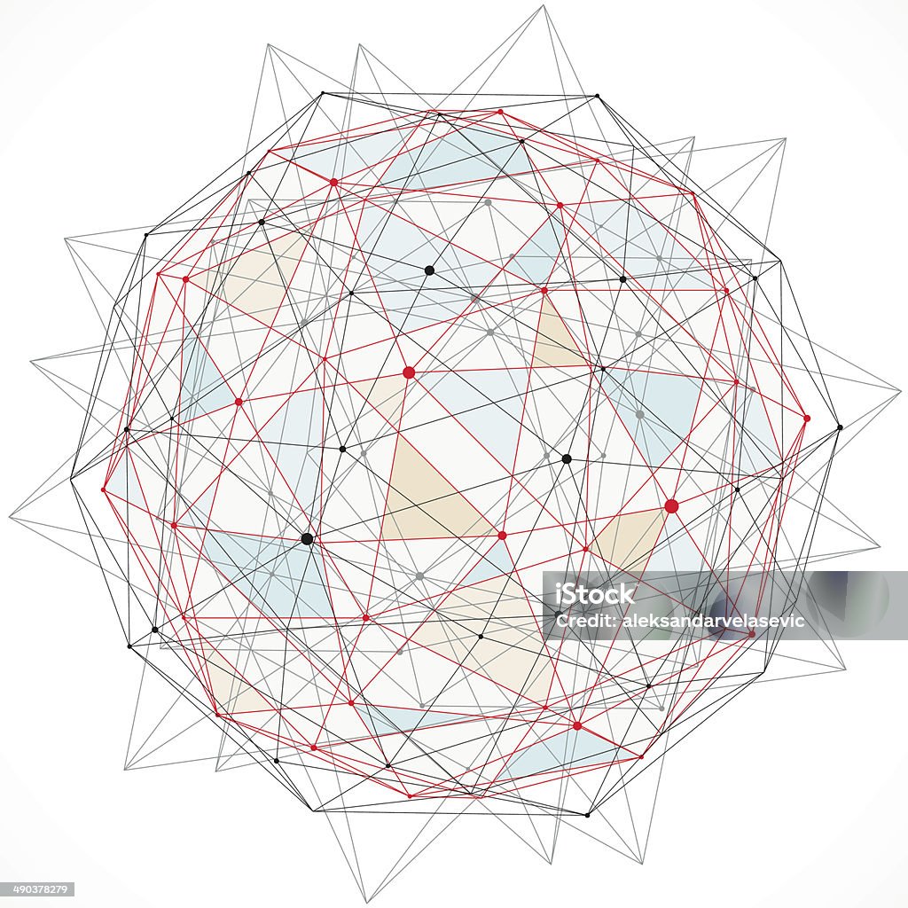 Vector Illustration Of Multisided Abstract Shape Stock Illustration ...