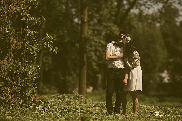 istock beautiful couple in park 490387742