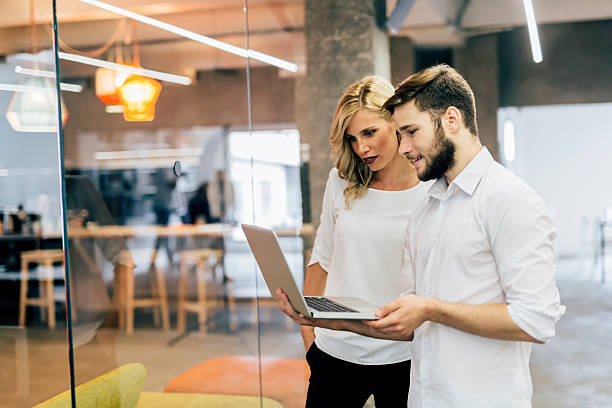 istock Colleagues brainstorming in the office 490392506