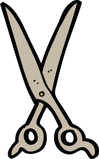 Cartoon Scissors Stock Illustration - Download Image Now - 2015, Doodle,  Group Of Objects - iStock