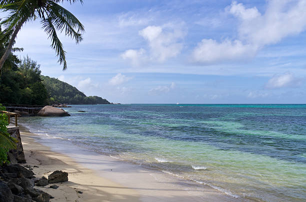 istock Beautiful Beach on Praslin，Seychelles 490396246