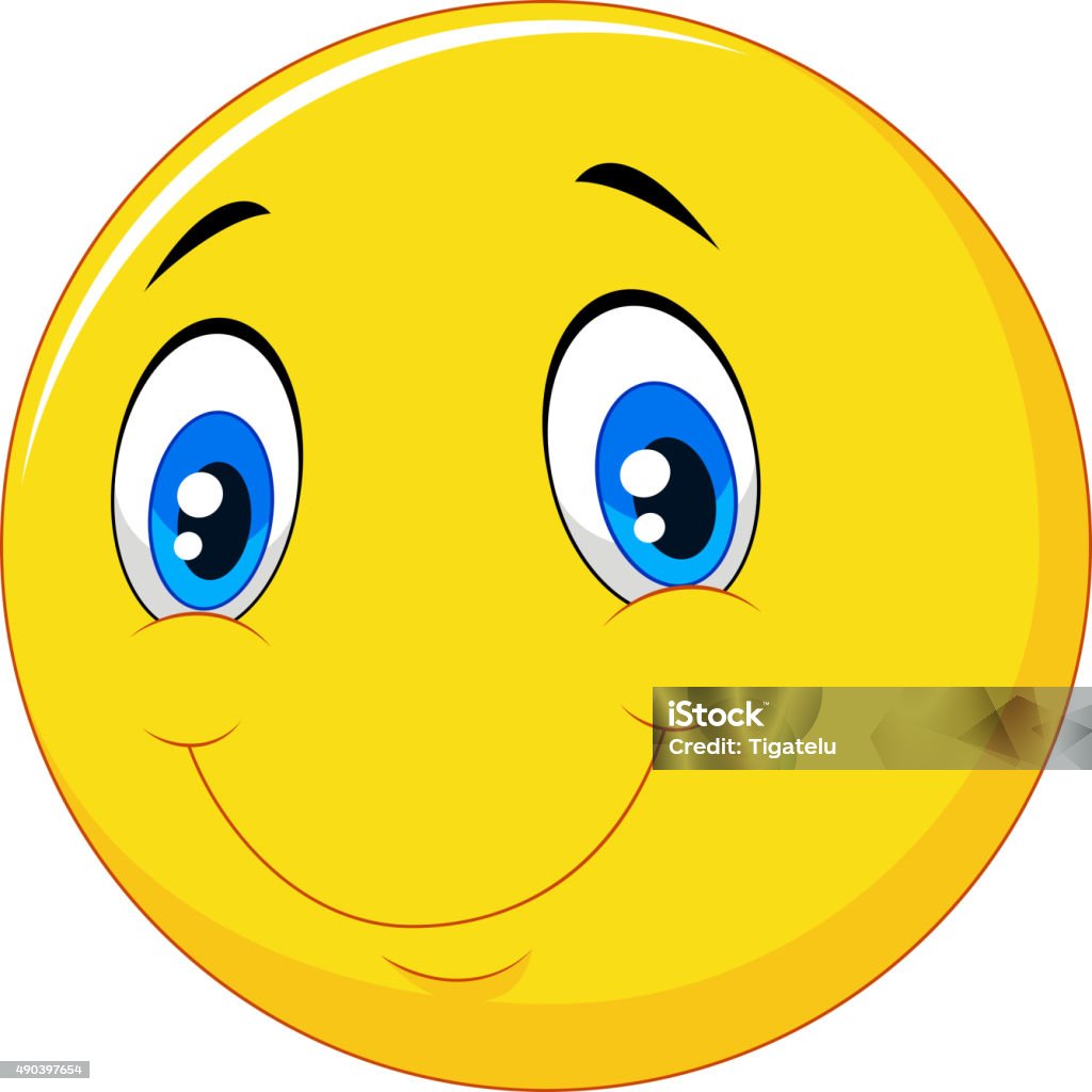 Biểu Tượng Cảm Xúc Nụ Cười Hạnh Phúc Trên Nền Trắng Hình minh họa ...