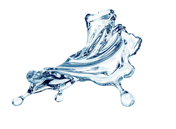 istock splash of water isolated on white with clipping path 490400230