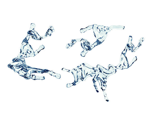 istock splash of water isolated on white with clipping path 490400450