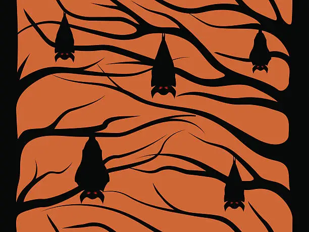 Vector illustration of Halloween pattern