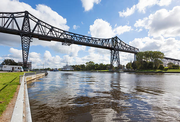 istock Rendsburg High Bridge across the Kiel Canal 490400612