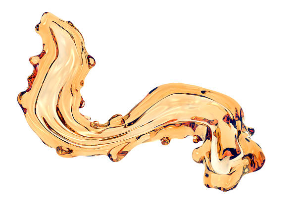 istock splash of oil isolated on white with clipping path 490400870