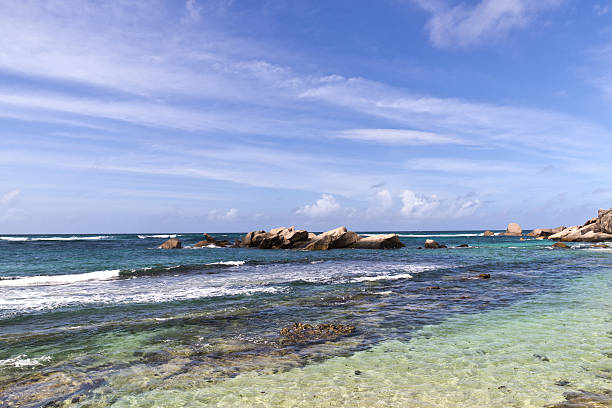 istock Beautiful Beach on Praslin，Seychelles 490401284