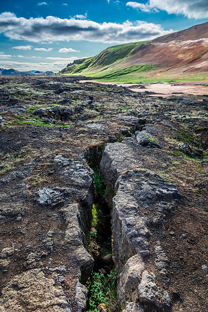 istock Cracks in the ground on a seismically active Iceland 490401580