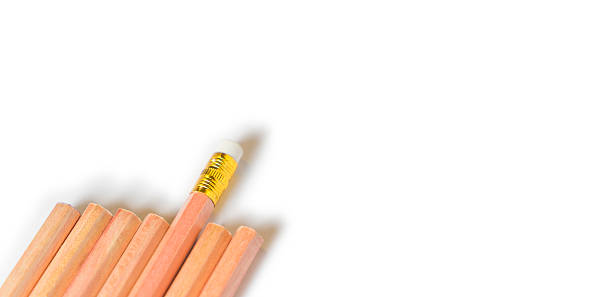 istock Standing our Pencil Isolated on White 490423960