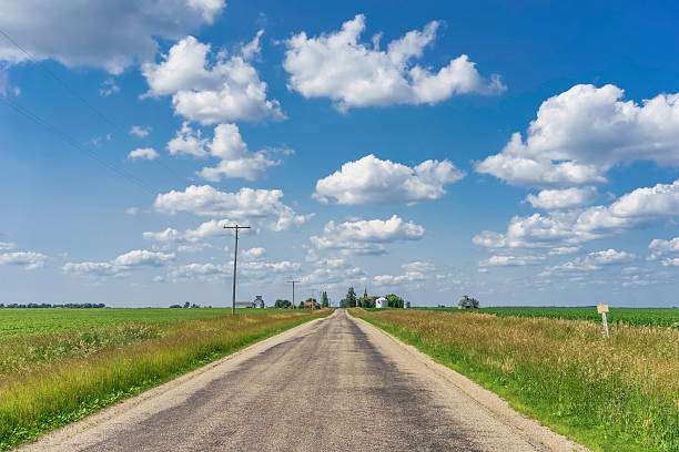 istock Summer countryside landscape in the American Midwest 490425108