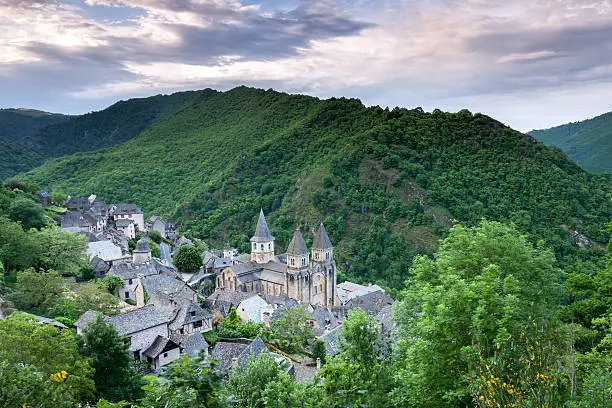 The medieval village of Conques