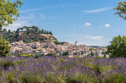 France. Provence-Alpes-Côte d'Azur region. Department of Vaucluse. A Provençal village between Manosque and Cavaillon.