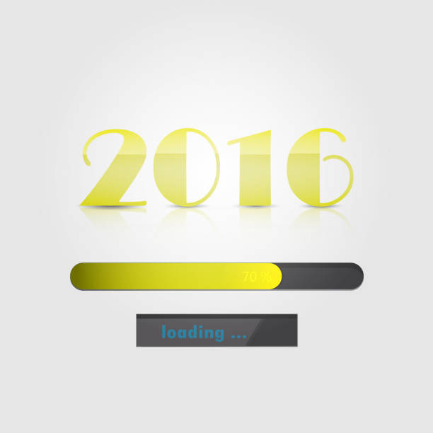 istock Happy New Year 2016.Colorful greeting card design. 490428786