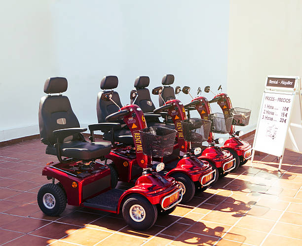 istock Electric scooters for senior people. 490429350