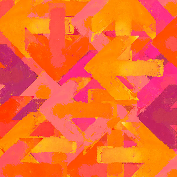 kunst grunge-pfeile hintergrund in warmen farben - textured textured effect graffiti paint stock-grafiken, -clipart, -cartoons und -symbole