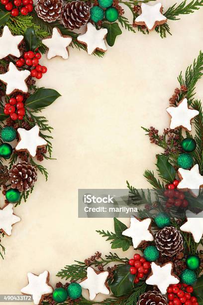 Gingerbread Abstract Border Stock Photo - Download Image Now - 2015, Abstract, Advent