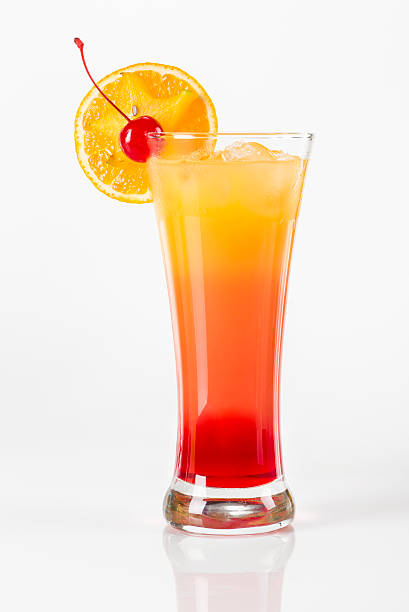 Tequila Sunrise cocktail stock photo