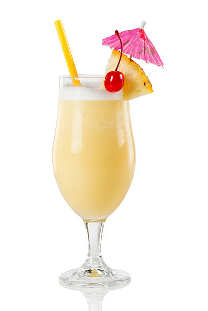 Pina colada cocktail stock photo