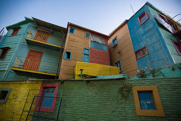 City of Buenos Aires, Argentina. June 11, 2021. Old house on a corner in Buenos Aires, in the neighborhood of Flores