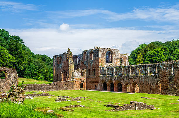 Furness Abbey in Barrow-in-Furness, England Furness Abbey, or St. Mary of Furness is a former monastery located in the northern outskirts of Barrow-in-Furness, Cumbria, England. The abbey dates back to 1123 norman uk tree sunlight stock pictures, royalty-free photos & images