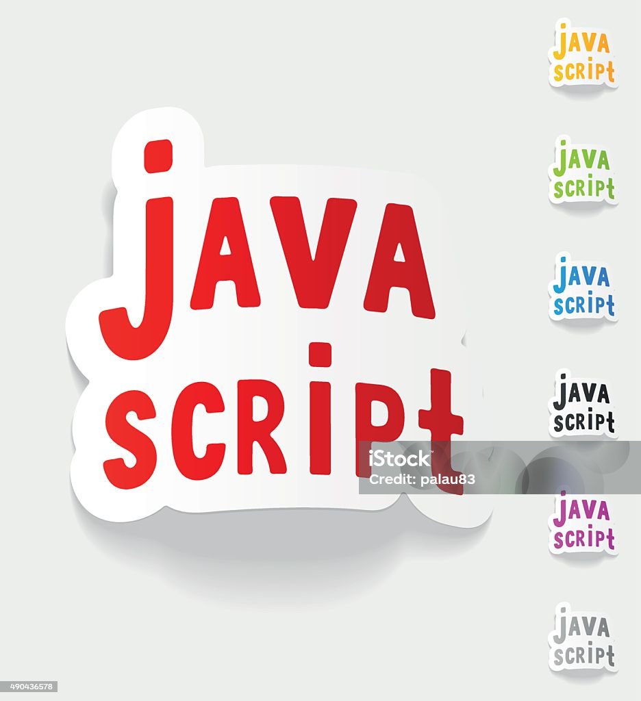 Realistic Design Element Java Script Stock Illustration - Download ...