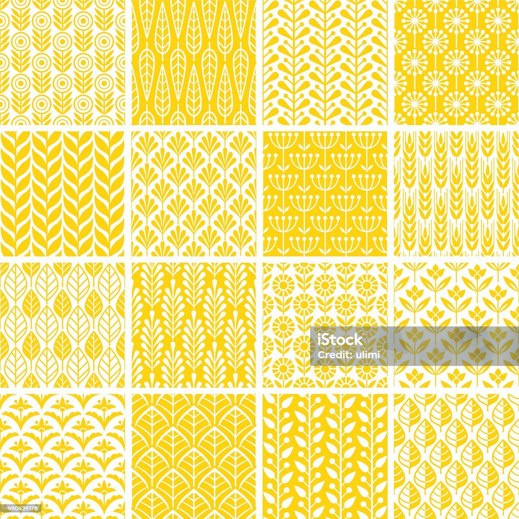 Seamless pattern Seamless floral pattern set Pattern stock vector