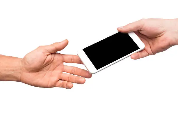 Photo of Giving Smartphone