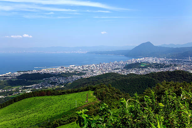 istock Beppu city in Oita, Japan 490439654
