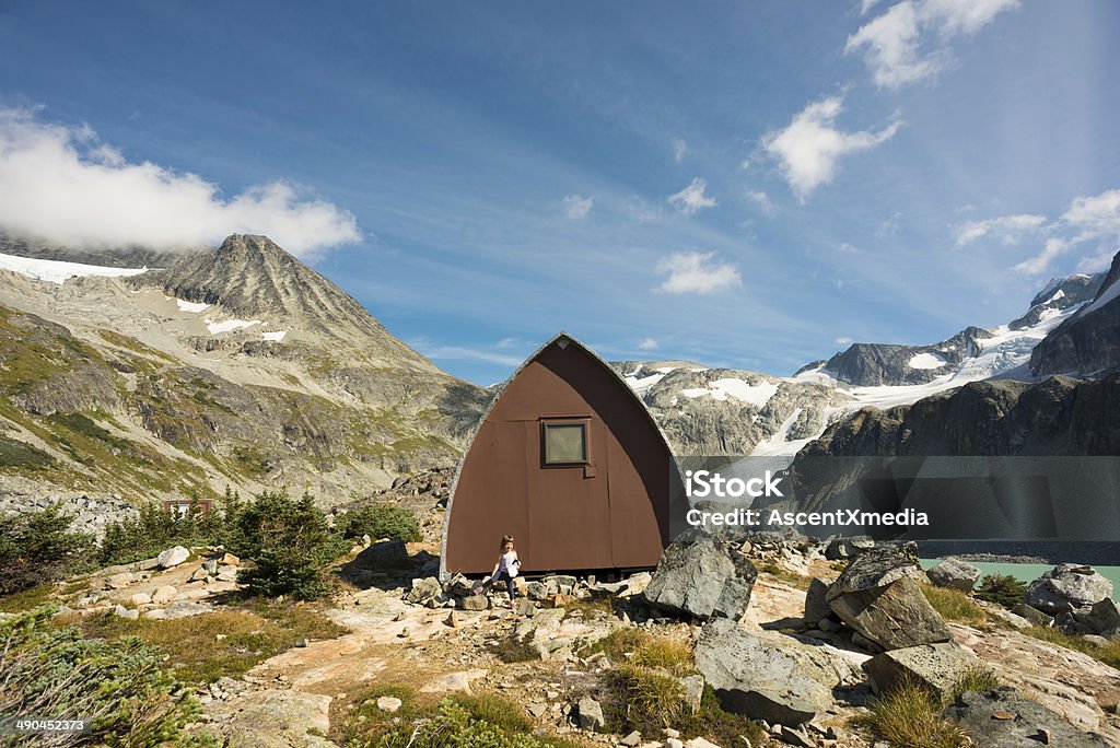 Alpine Cabin Alpine Cabin at Wedgemount Lake in Garibaldi Provincial Park in the stunning Coast Mountains Beauty In Nature Stock Photo