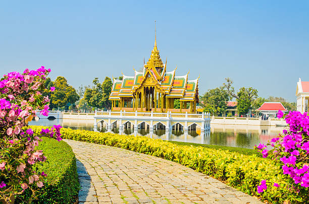 istock Architecture Bang pa in palace thailand 490452647