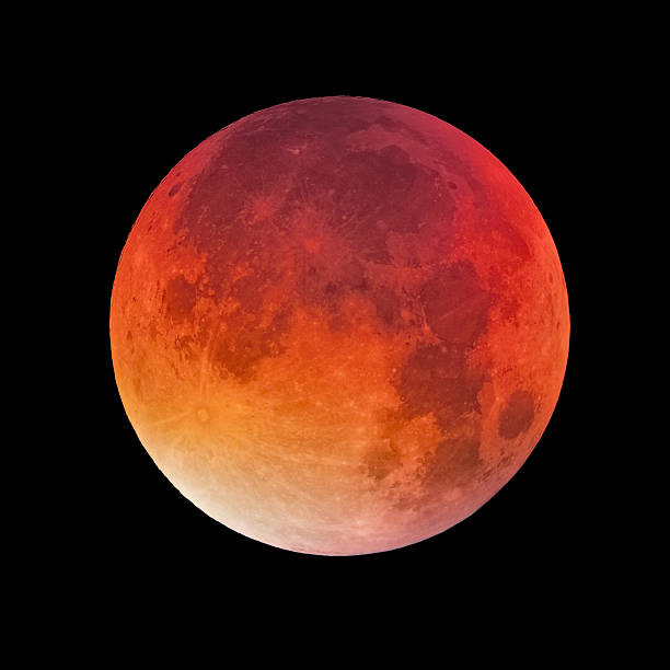 Bloody moon Bloody moon - moon during eclipse and perygeum. astrophotography stock pictures, royalty-free photos & images