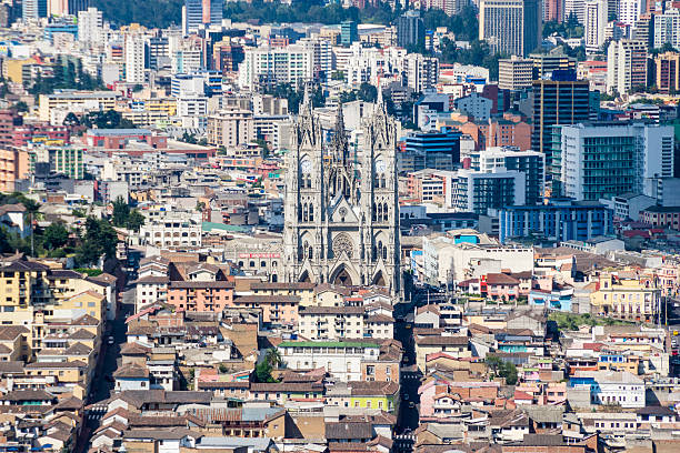 istock Large panoramic view of Quito city, Ecuador 490482108
