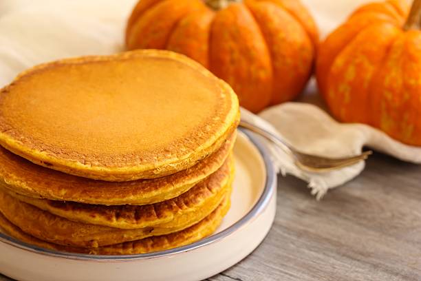 istock Breakfast - Homemade Pumpkin Pancakes 490484566