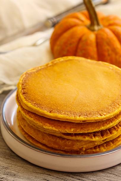 istock Breakfast - Homemade Pumpkin Pancakes 490484584