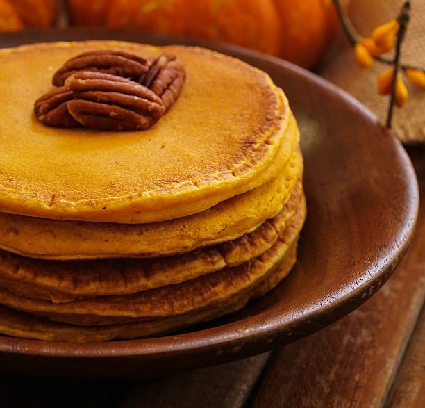 istock Breakfast - Homemade Pumpkin Pancakes 490484608