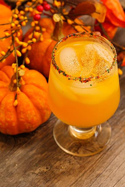 istock Pumpkin drink for Halloween and winter 490485124