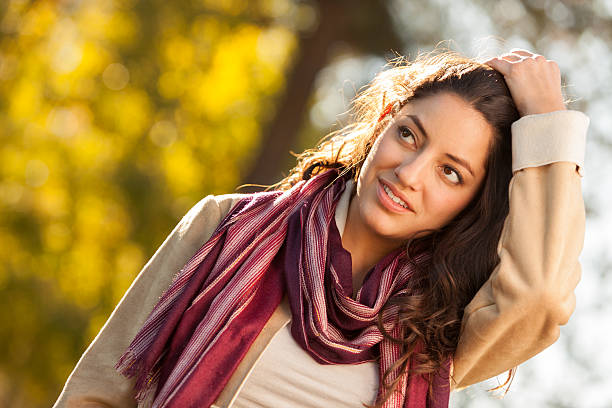 Young woman in Fall fashion.