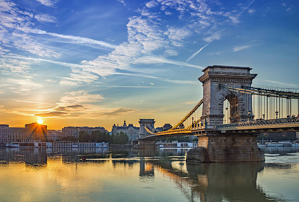 istock sunrise at Chain Bridge - Budapest - Hungary 490487898