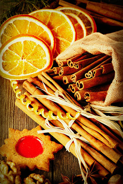 istock Christmas homemade gingerbread cookie and spices 490503170