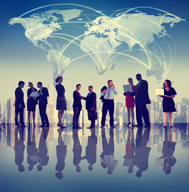 istock Global Business People Discussion Cityscape Concept 490503338