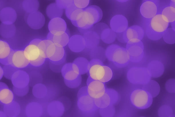 istock Blurred purple and beige multicolor bokeh dots 490503546