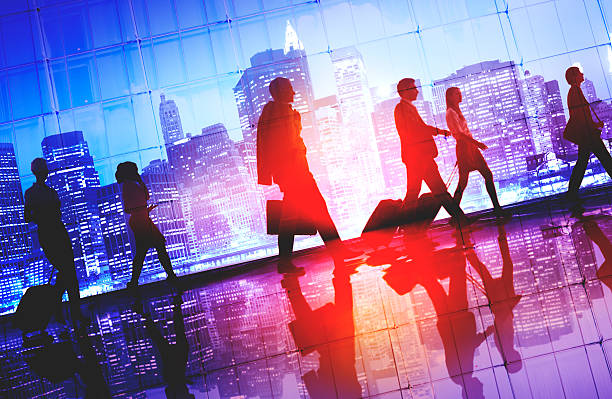 istock Business People Walking Commuter Rush Hour Concept 490504382