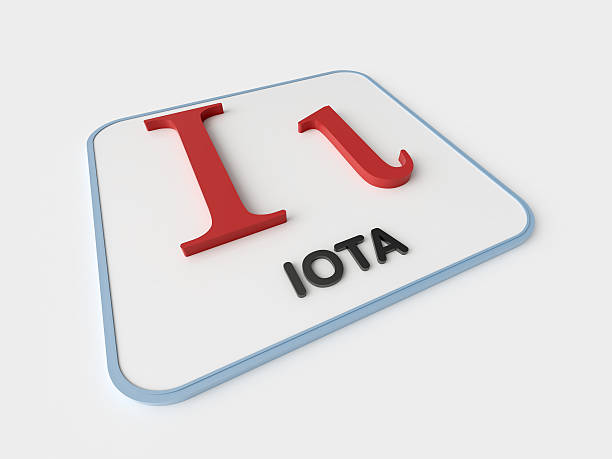 Iota Greek Symbol stock photo