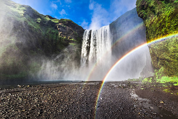istock Beautiful waterfall Skogafoss in Iceland 490511638