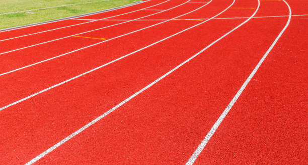 istock Running track for the athletes background 490511862