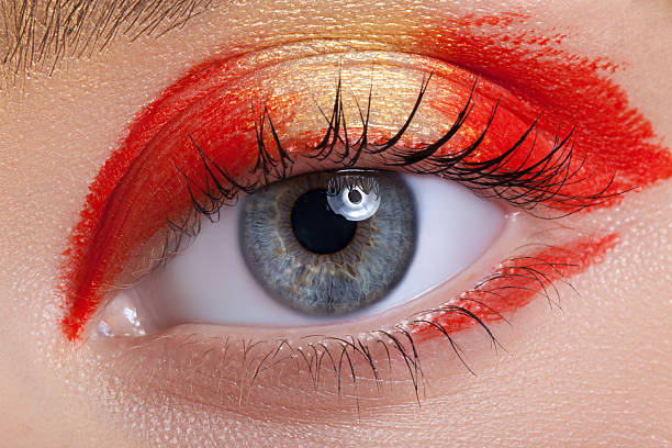 istock Beautiful and colorful eye makeup. 490512012